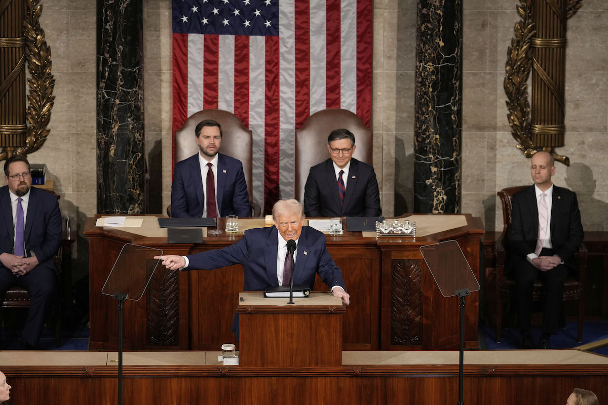 President Trump address to Congress with Vance, Johnson 3-4-25