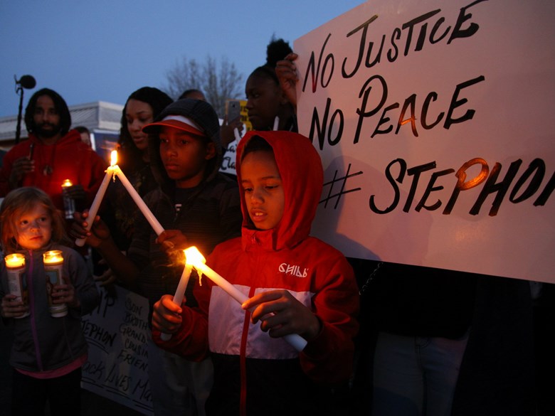 Stephon Clark vigil