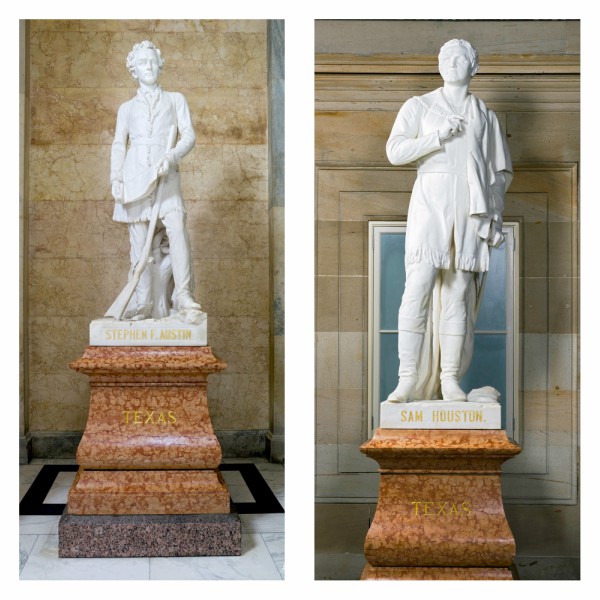 Stephen F. Austin, Sam Houston statues, US Capitol