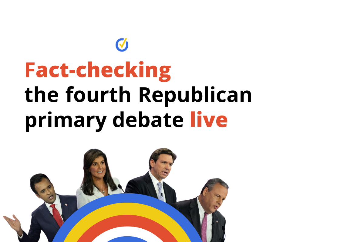 PolitiFact Logo with Captiol Background blue sky