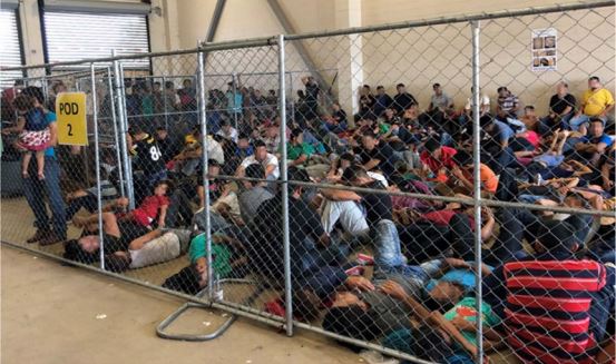 Overcrowded migrant detention centers