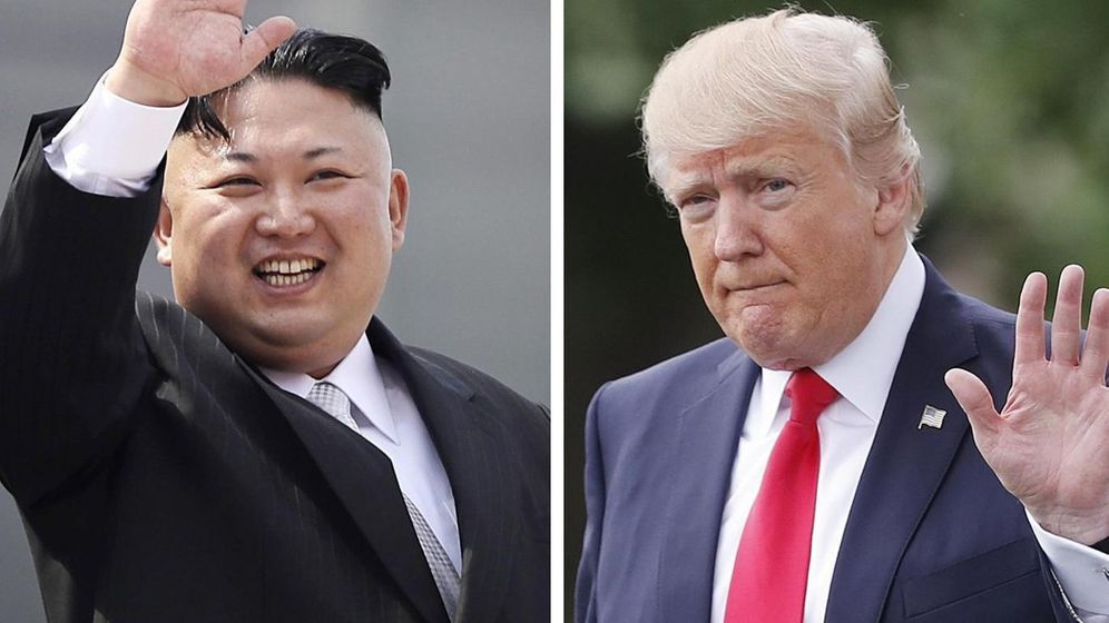 Kim and Trump photo