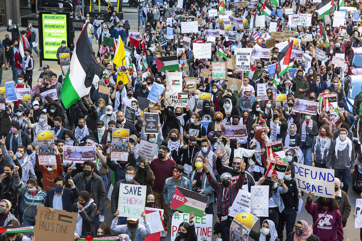 2021 pro-Palestine rally in Chicago, 5-12-2021