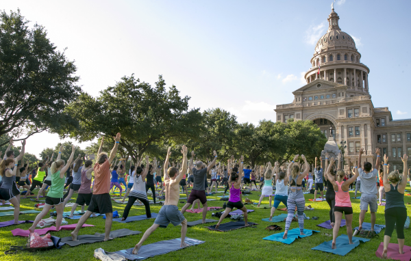 Texas Capitol yoga 2016
