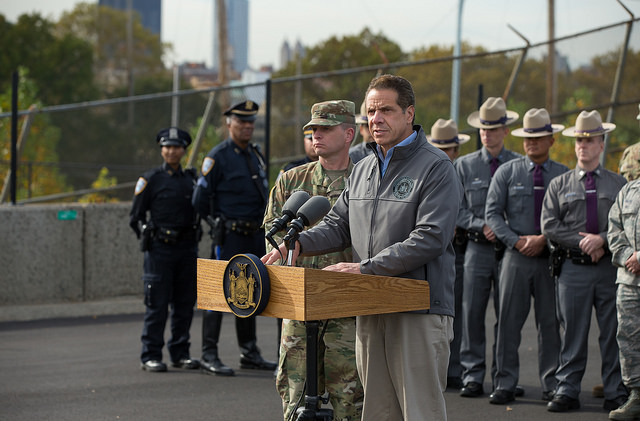 Cuomo bump stock photo