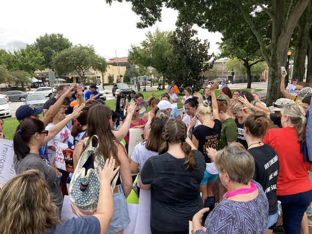 #SaveOurChildren rally in Lakeland, prayer photo