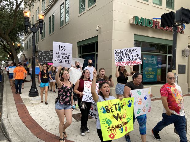 Lakeland #SaveOurChildren marchers
