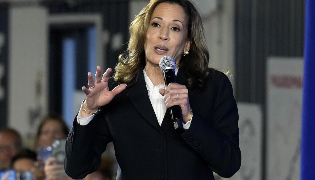 Kamala Harris en el debate del 10 de septiembre de 2024
