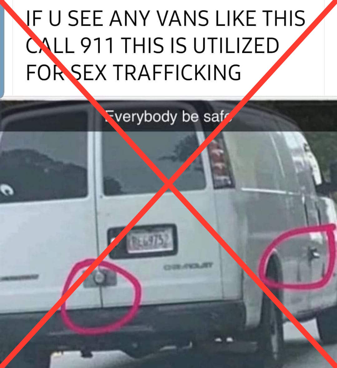 White van FB post