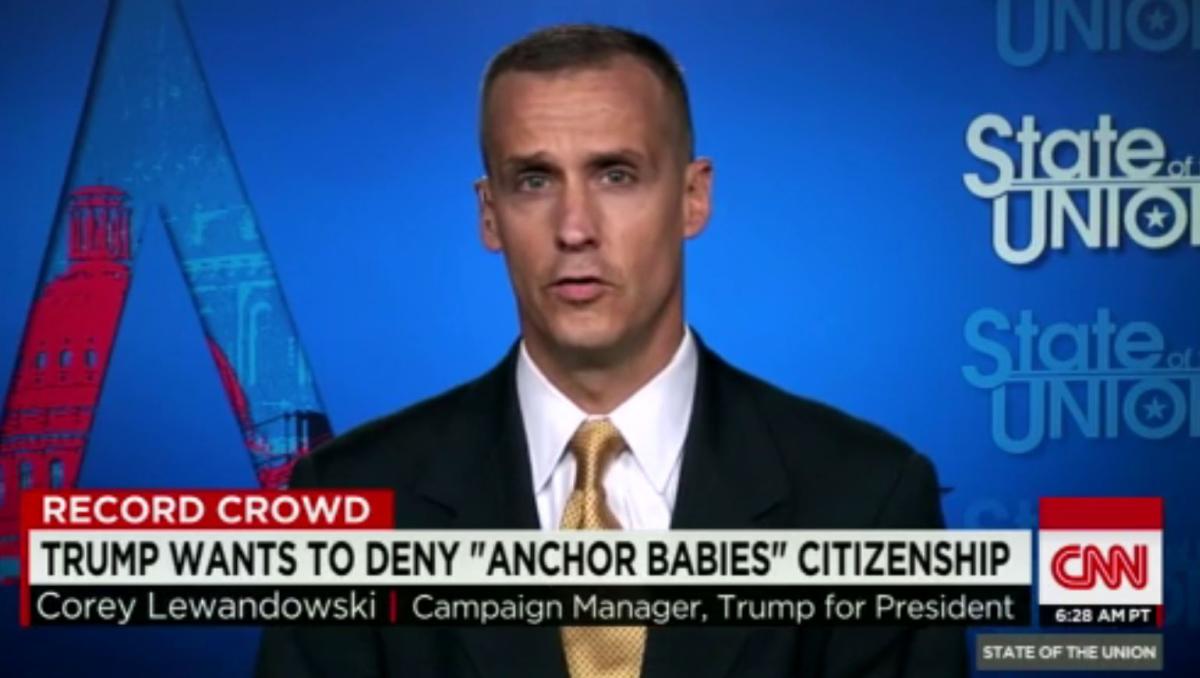 Trump campaign manager on CNN, 8/23/15