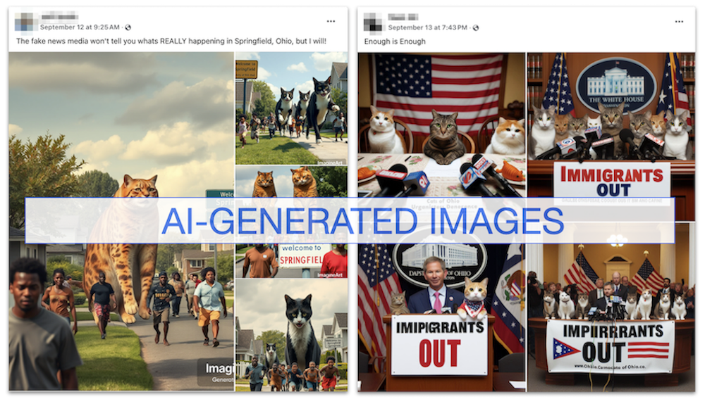 AI-generated images on Facebook, 9-25-2024
