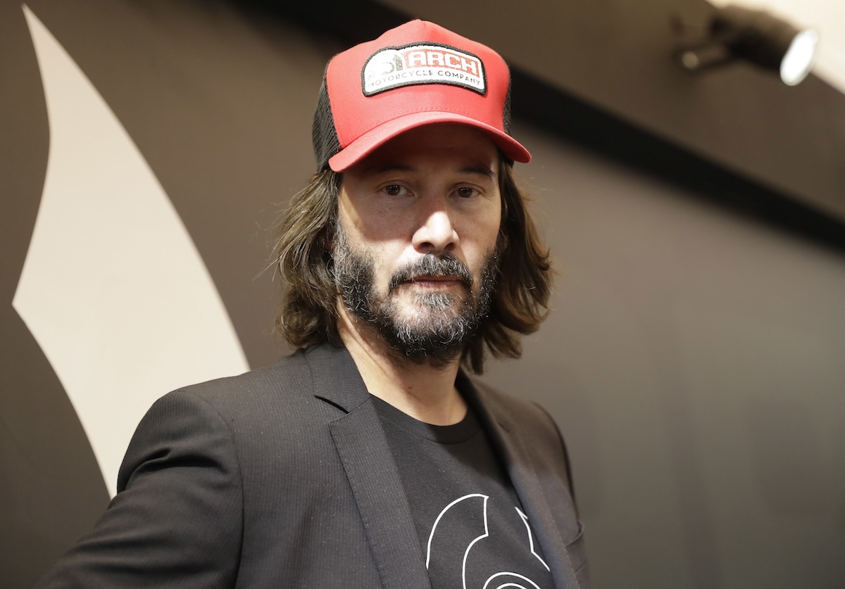 Keanu Reeves at the EICMA exhibition in Milan, Italy, Nov. 2017
