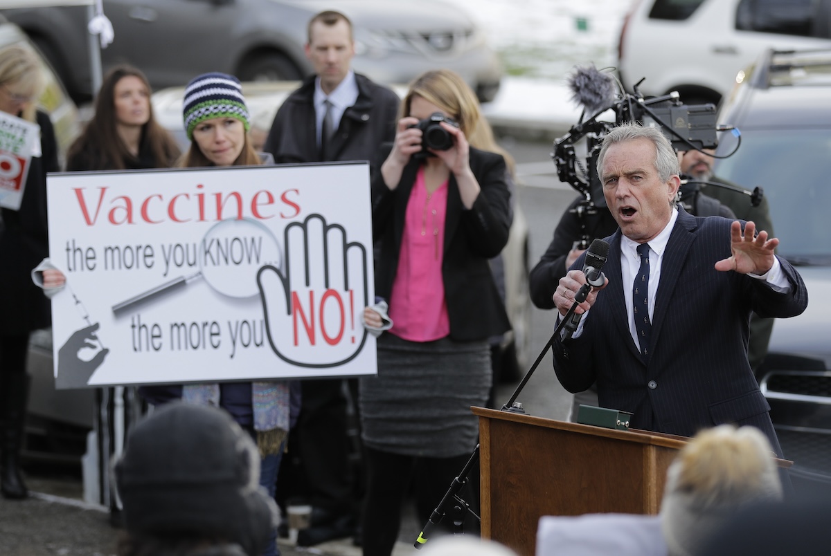 Robert Kennedy Jr. speaks in Capitol in Olympia, Wash., 2-8-2019