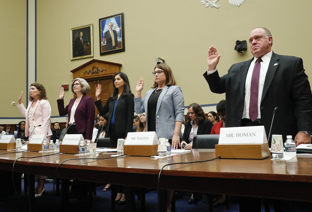Thomas Homan congressional hearing in Washington, 6-12-2019