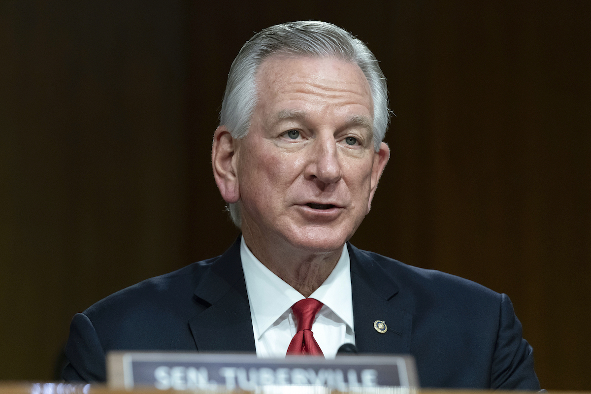 Tommy Tuberville at committee hearing, 5-2-2023