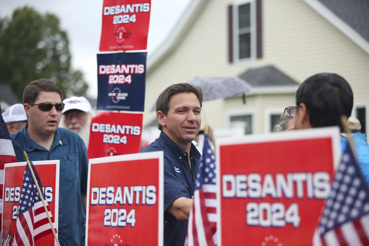 DeSantis July 4 parade New Hampshire