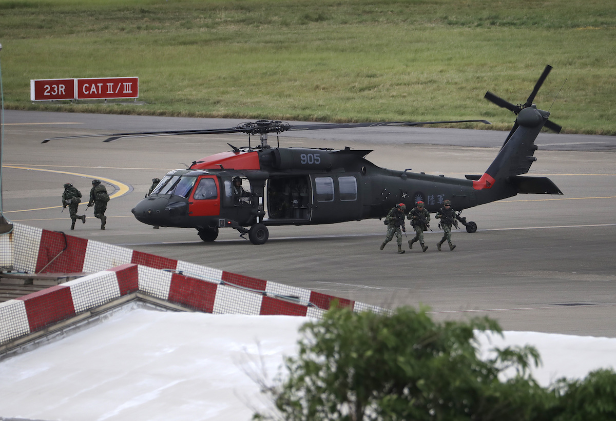 Sikorsky UH-60 "Black Hawk" helicopter in Taiwan - 02-07-2025