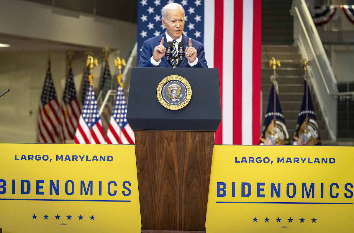 Biden speaking on economy in MD