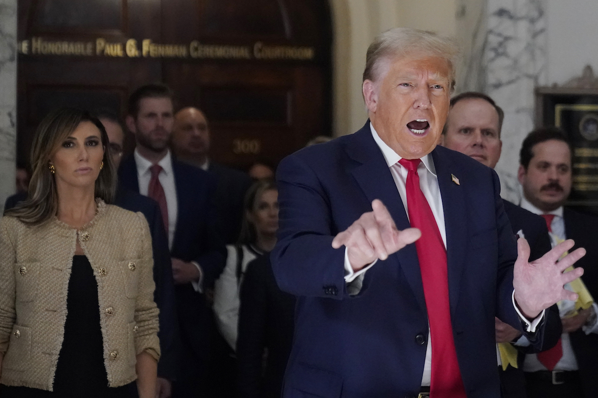 Trump on speakership outside court