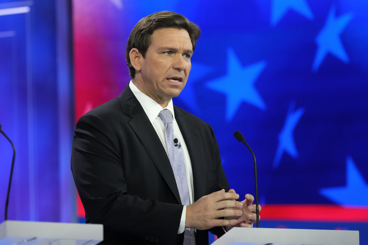 DeSantis at Republican debat, 11-8-2023