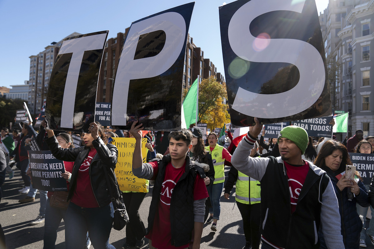Temporary Protected Status protest in Washington, D.C., 11-14-2023