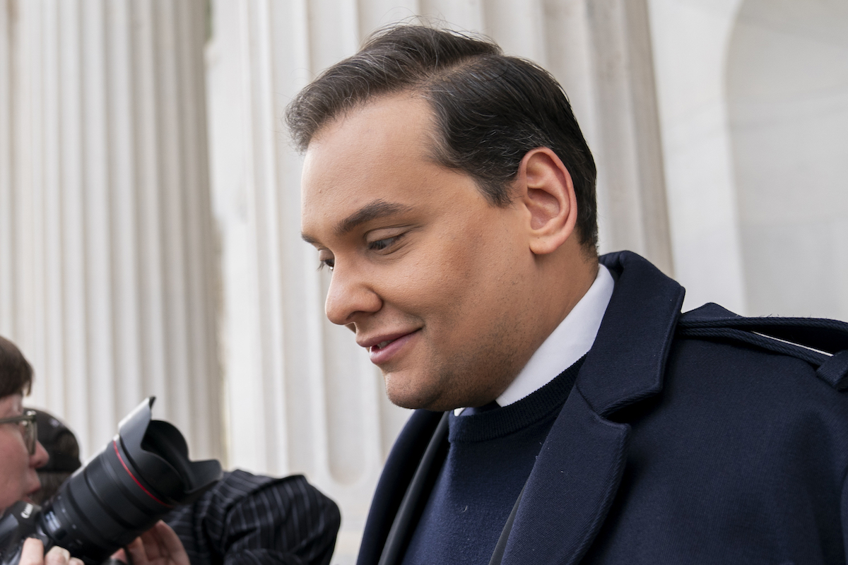 George Santos expelled, leaves the Capitol in Washington, 12-1-2023