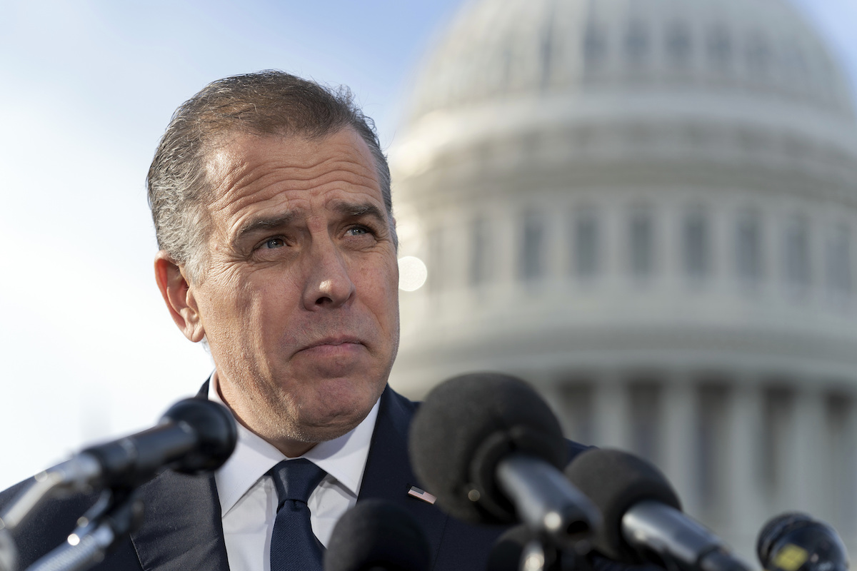 Hunter Biden outside Capitol, 12-13-2023