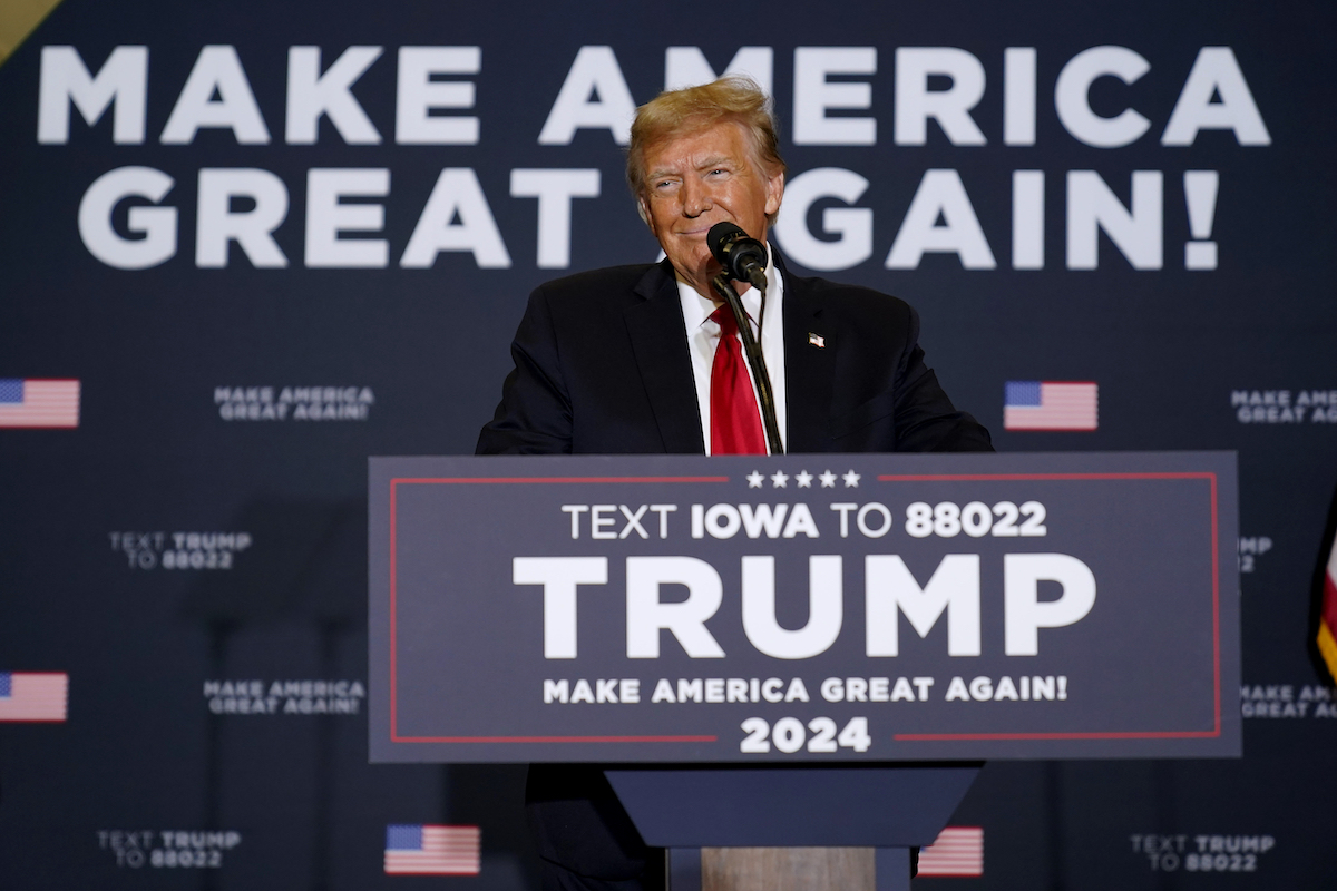 Trump Coralville Iowa rally