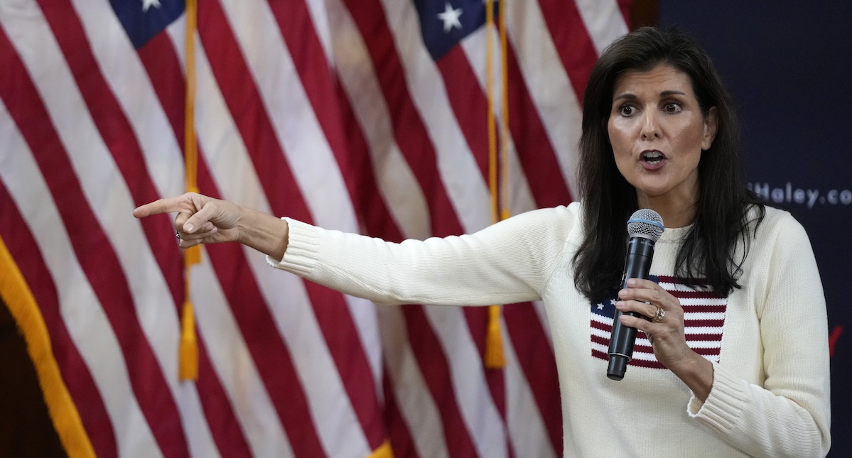 Nikki Haley at Peterborough NH rally Jan. 20, 2024