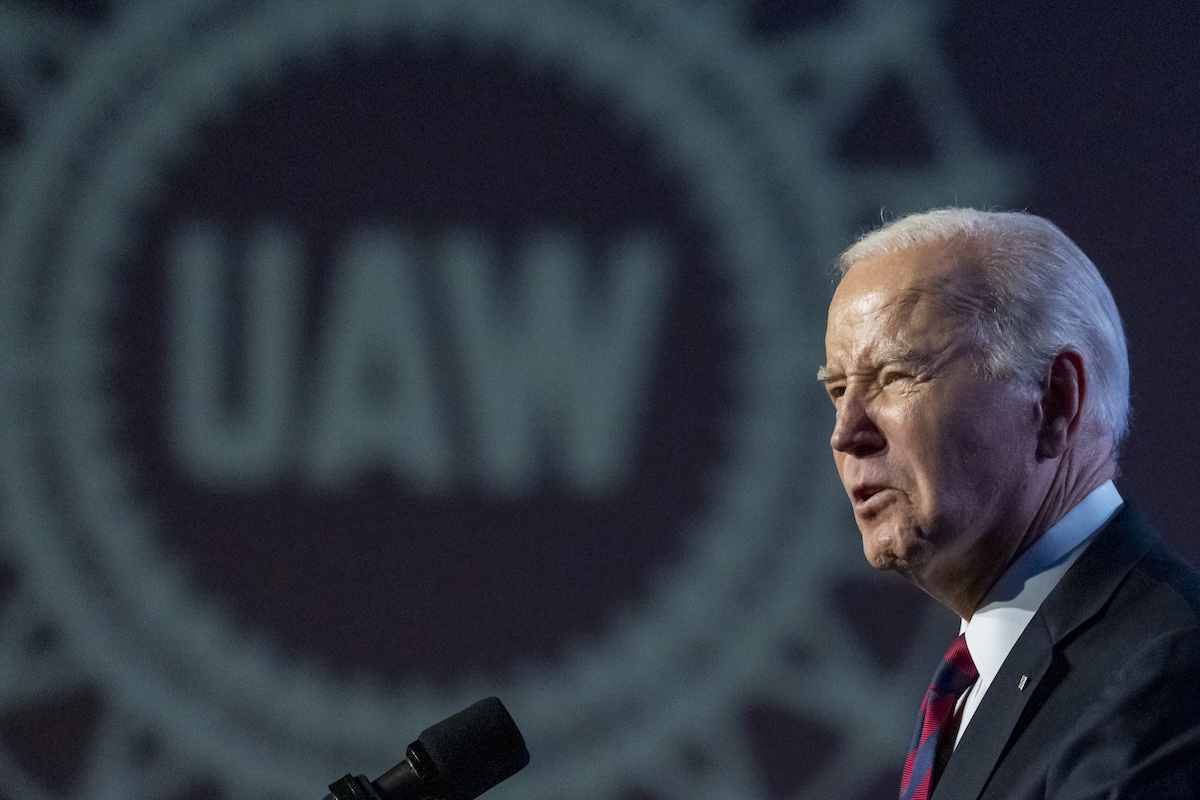 Biden speaks to UAW in Washington, 1-24-2024