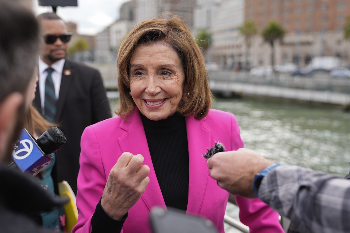Nancy Pelosi talks sea level rise in San Francisco, 1-26-2024