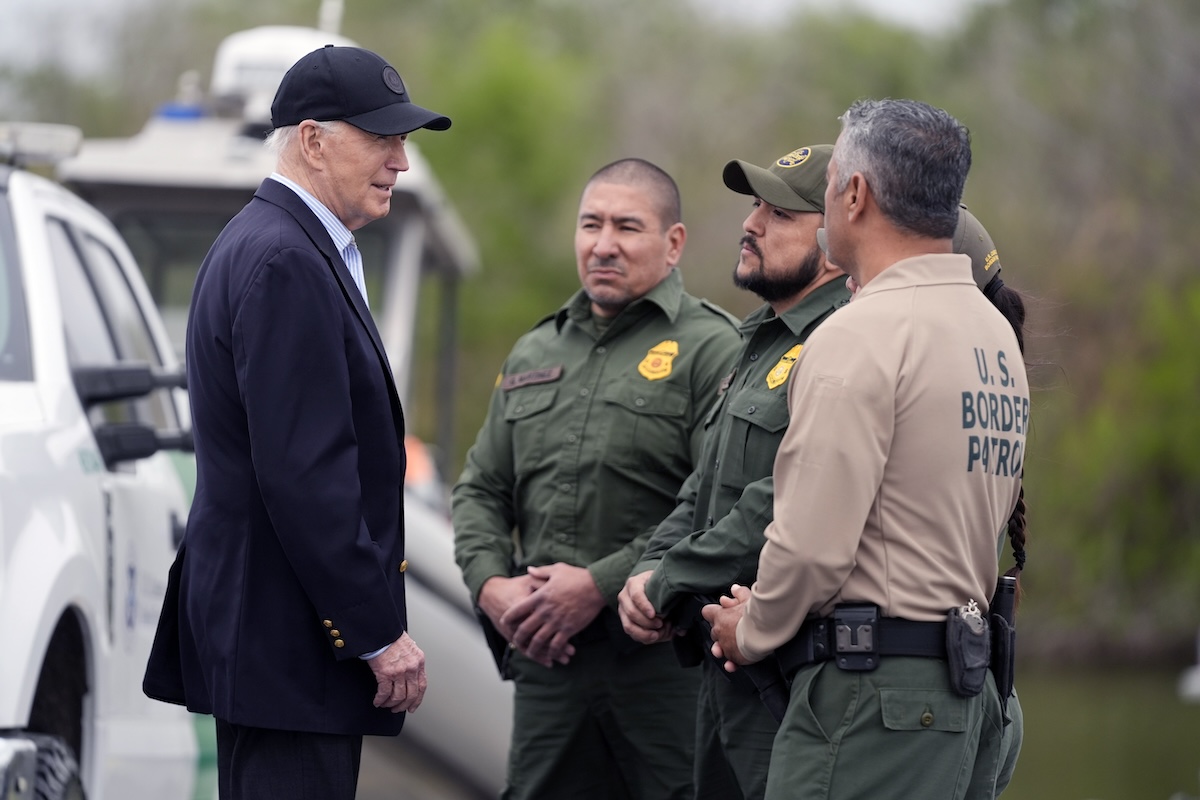 2/29/2024 Biden at the border talking to border patrol