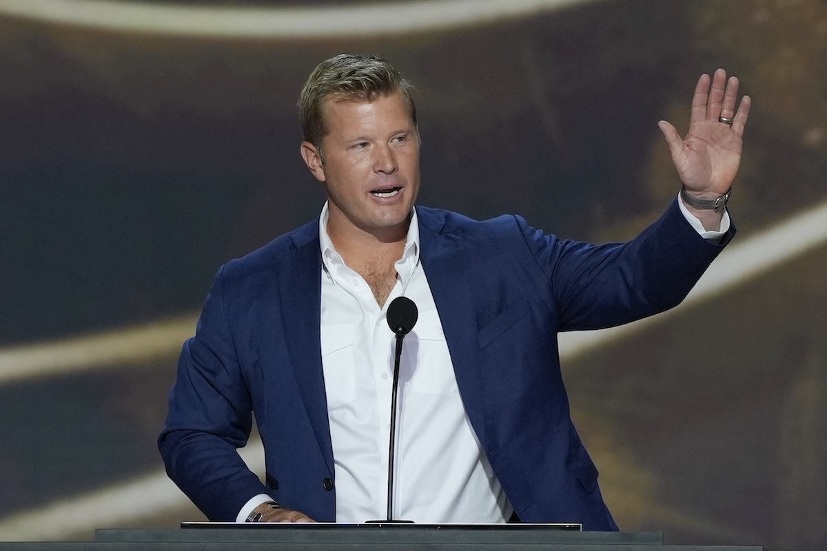 Tim Sheehy speaking at RNC