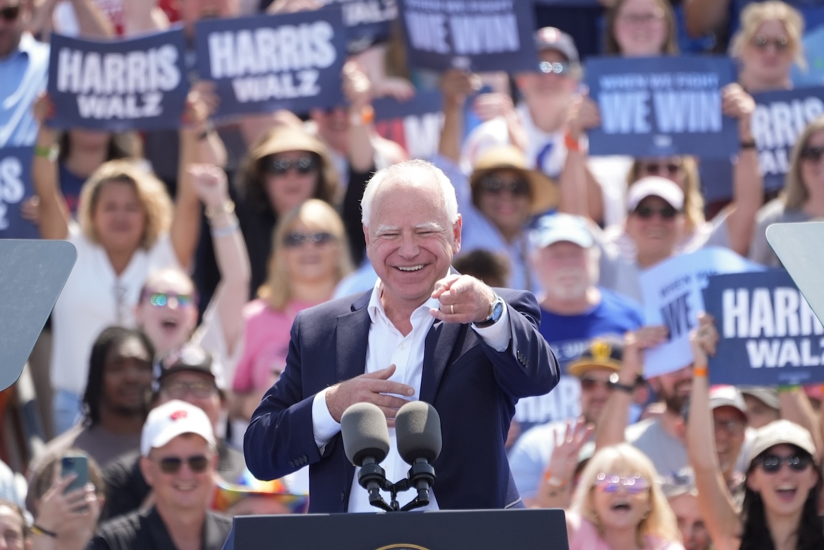 Walz speaking in Eau Claire, Wis., 8-7-2024