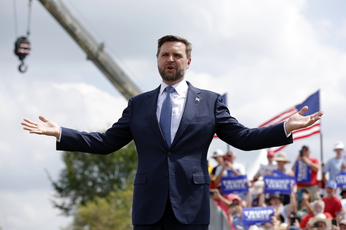 Sen. J.D. Vance, R-Ohio, in Big Rapids Mich., 8-27-2024
