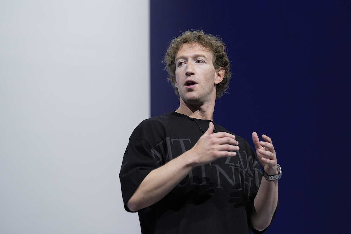 Mark Zuckerberg speaking at Meta Connect conference Sept. 25 2024
