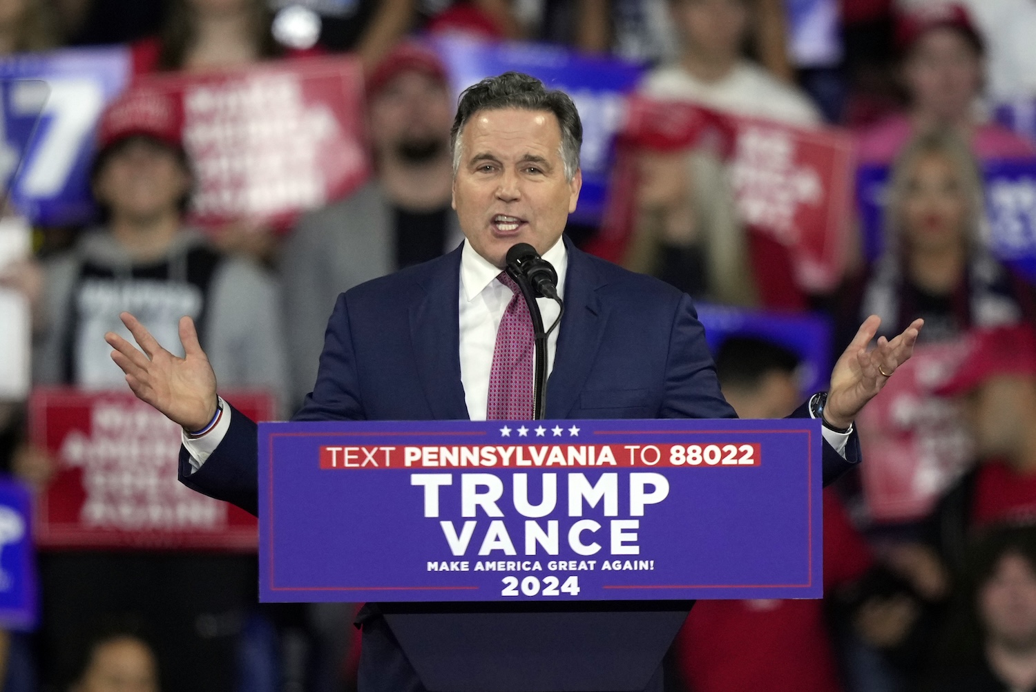 Dave McCormick Trump rally 10.9.24