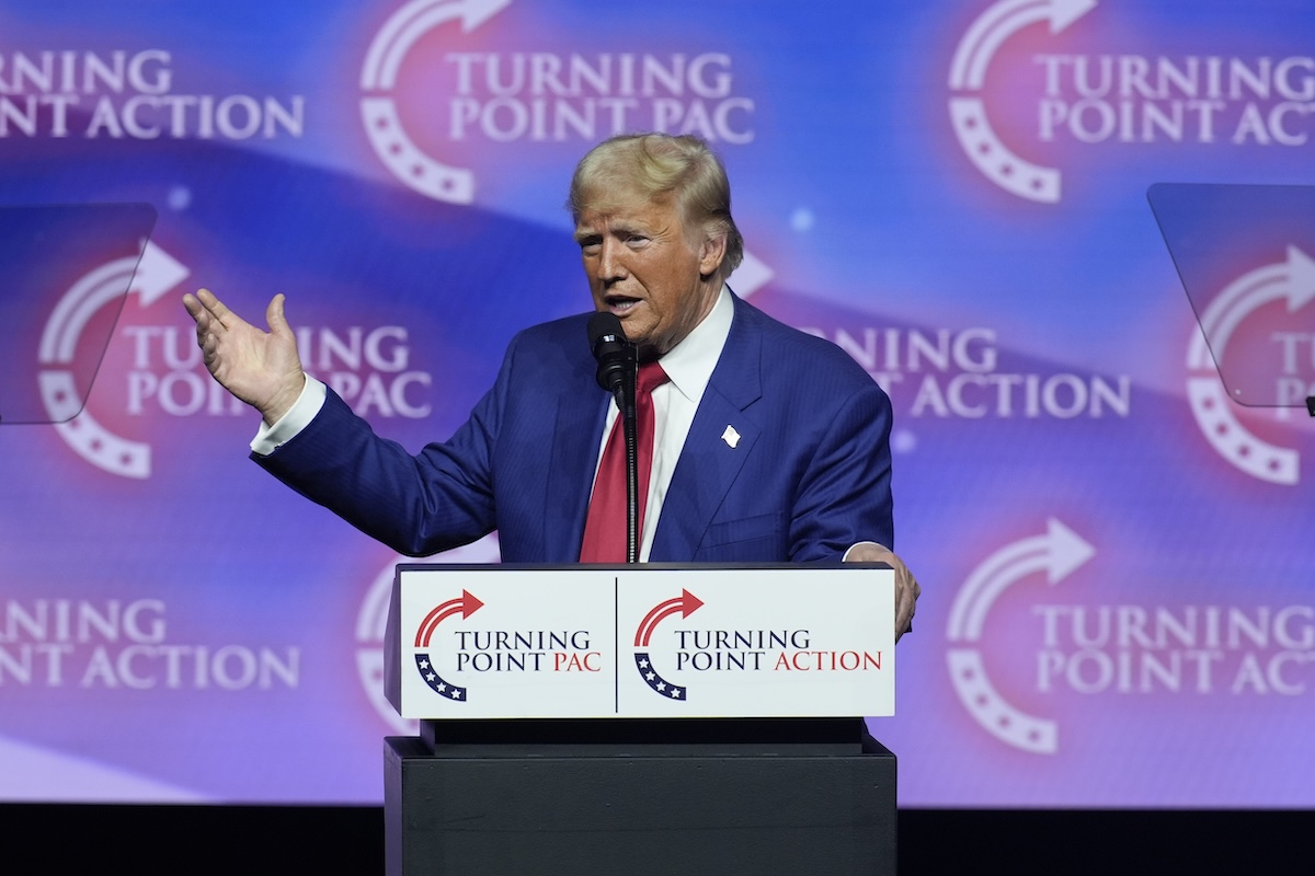 Donald Trump at Turning Point rally in Las Vegas, 10/24/24