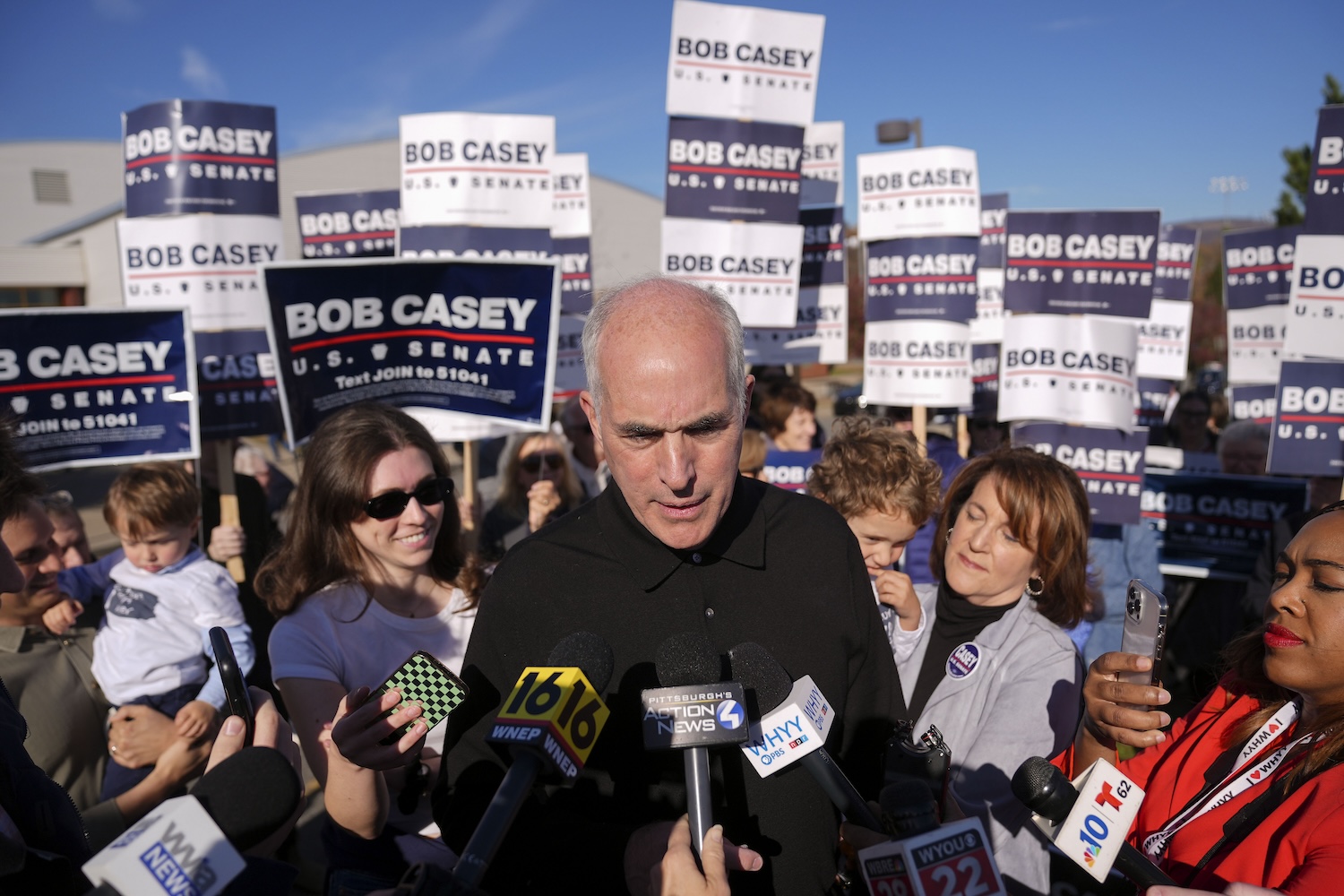 Sen. Bob Casey, D-Pa., in Scranton, Pa., 11.05.2024