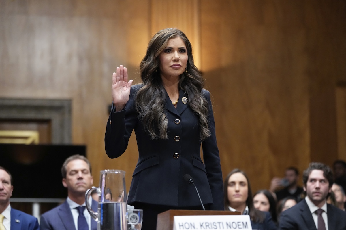 Kristi Noem sworn in Senate confirmation hearing for DHS secretary 1-17-2025
