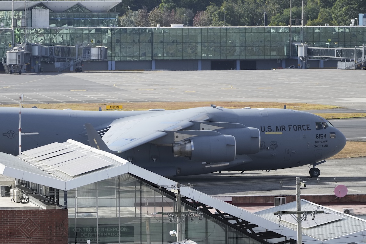 US military plane used for deportations 01-27-25