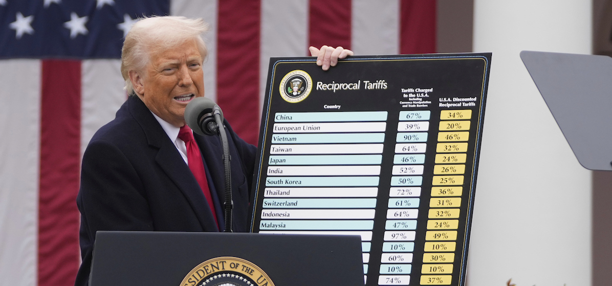 Trump holding list of tariffs on "Liberation Day"