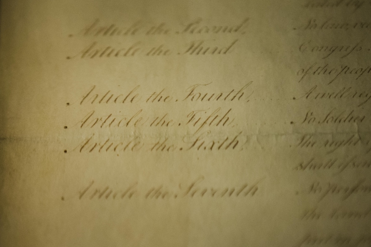 Original copy of the Constitution