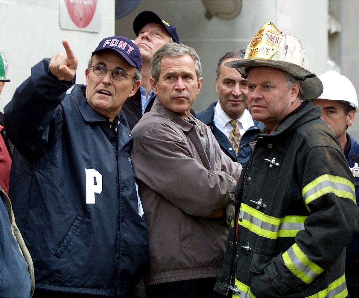 George Bush 9/11 art for conspiracy theories story