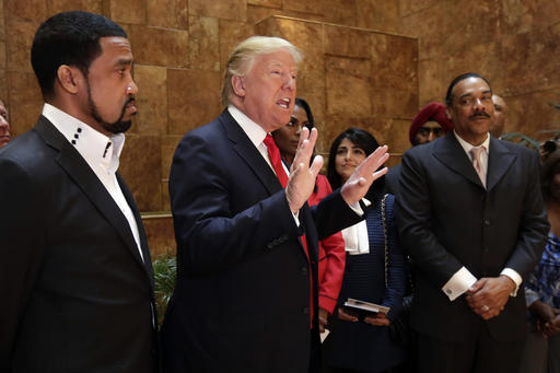 Trump and black pastor