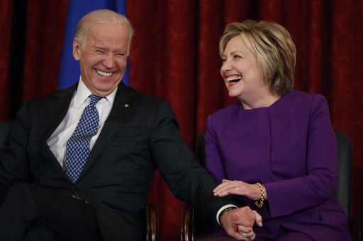 Clinton and Biden