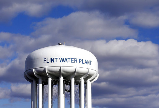 Flint water tower