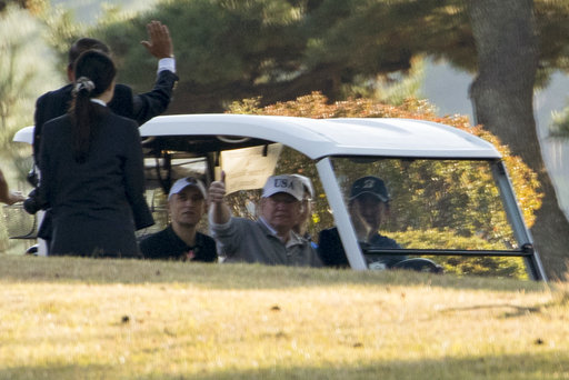 Trump Abe golf