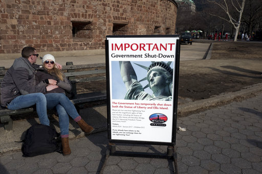 statue of liberty govt shutdown tourists
