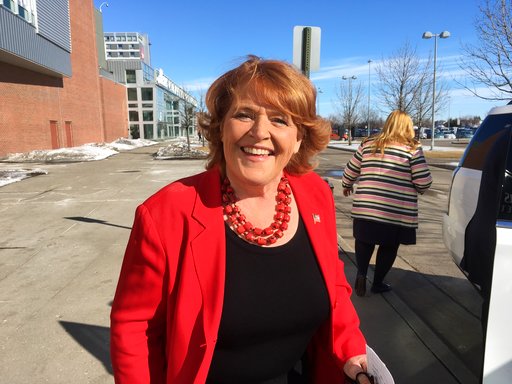 Heitkamp campaigning